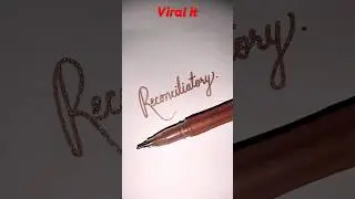 Reconciliatory _cursive words fancy writing✍️_#shortsfeed #shortsviral #shorts #cursive 🧡🙏🧡😊