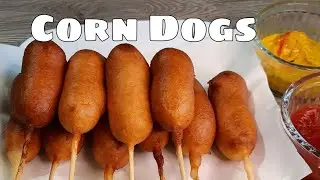 Corn Dog - Easy homemade Corn dogs recipe with pancake mix or waffle mix