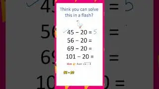 This Subtraction Puzzle Uses a Hidden Square Root #mathstricks #mentalmath  #mathtricks