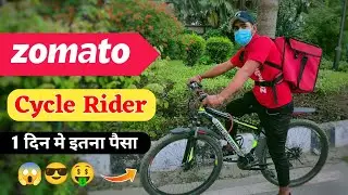 one day as a zomato boy by cycle ! zomato boy earning by cycle ! by shk vlogs @zomato !