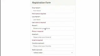 PHP Simple Form Validation |