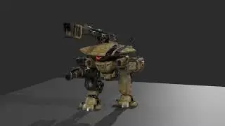 Mech Walk cycle in Blender 4.5