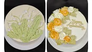 two desinger cake#live #livestream #shortfeed #shortslive #food #dessert #foodart #easy  #baking