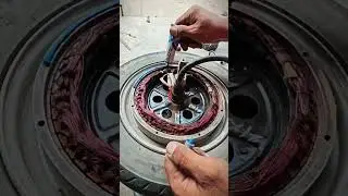 Electric Scooter Motor Repair: Fixing a Wheel Hub Motor #shorts