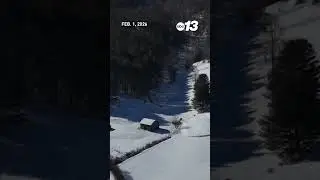 Stunning drone footage of WNC snow