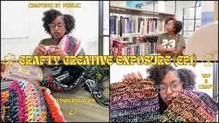 CRAFTY CREATIVE EXPOSURE (CROCHETING IN PUBLIC) #crochet #creative #hobby #exposuretherapy 