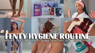 Мой ритуал душа с ванилью и кокосом 🥥: уход за телом Fenty Skin + уход за кожей + гигиена полости рта + полоскание рта маслом