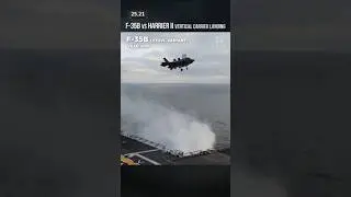 F-35 против Harrier II Вертикальные посадки на авианосец