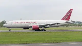 Boeing 777-2U8(ER) Omni Air International N819AX landing and taxiing at Poznan Airport 2022.09.29