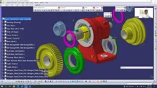 CATIA V5 Assembly Design(Power Transmission Gear Assembly_01)
