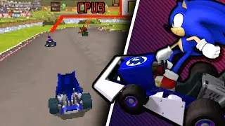 Sonic in Mario Kart DS Deluxe Rom Hack - Royal Raceway [N64]