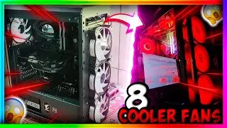 ''Coloquei 8 FANS RGB no PC GAMGER do Aliexpress''