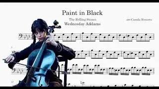 Paint it Black Wednesday arr. Cello Easy