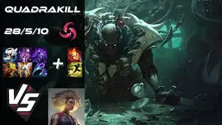 SUPPORT Pyke vs Rell [QUADRAKILL] - EU Grandmaster Patch 25.19