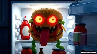 Burger Monster Song for Kids | Learn Healthy Eating Cartoon Music Video for Children