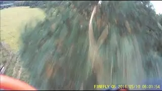 Drone crash in slo-mo