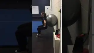 Exercise Ball Wall Squats