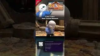 Sans Custom Moveset - Mod Showcase [SSBU] | #supersmashbrosultimate #undertale #sans  #smashmods