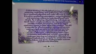 Know Critical thinking and creative thinking #thinking #ideas #sbo #sbotvm #workfromhome