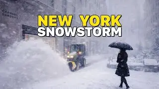 Blizzard 2026 Hits NYC Hard | 4K Manhattan Snow Walk Tour