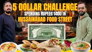 $5 Street Food Challenge in Pakistan || ft. Hussainabad Food Street 2025