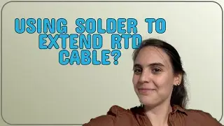 Electronics: Using solder to extend RTD cable?