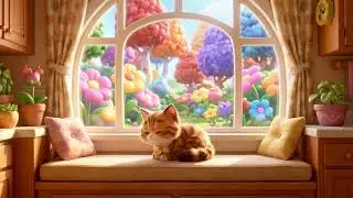 A Cat's Day of Relaxation | Naptime Music for Kids