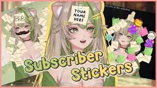 Adding Sub Stickers with Names to Your Model in VTube Studio