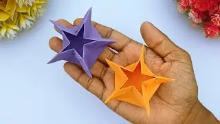 How To Make Paper Star Box For Christmas Home Decor | Handmade Paper Toy Box Making