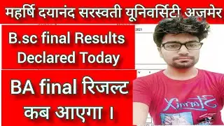 MDSU BA , B.sc ,B.com Final year Result 2021|Rahul S | MDSu final Result , 2nd year exam date 2021