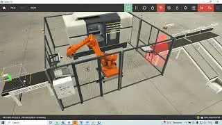 Sorting Station Robot simulation using Omron CX Programer & FACTORY IO