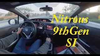Street Tuning  a E85 Nitrous 9th Gen Si 2014/Tried to race a Challenger.