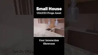 #shorts UE4/UE5 Small House Pack - Props Asset Interaction Showcase (Link to buy in description)