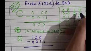 Excess 3 To BCD Code Converter