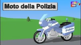 Moto della polizia - AlexKidsTV