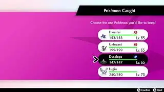 Shiny Unfezant in Pok&eacute;mon sword and shield