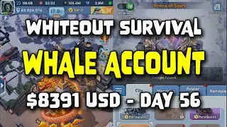 WOS Whale Account - $8391 USD - Day 56