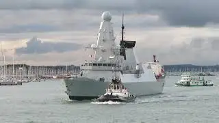 Royal Navy HMS Defender (D36) Type 45 Daring-class Air-defence Destroyer Portsmouth England