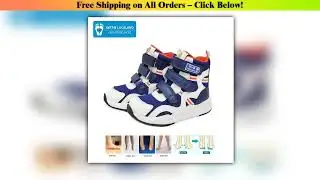Ortoluckland Children Boy Sneakers Orthopedic Shoes For Kids Leather Ankle Support Toddlers
