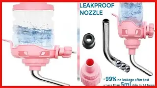Vannon Dog Water Dispenser for Cage Leakproof Crate Water Bottle for Dogs & Cats & Rabbits Pet Auto