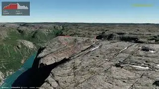 Hike to Kjerag in 3D in the Lysefjord, to see the world-famous boulder Kjeragbolten!