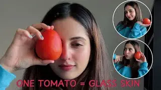 Tomato Ice Cubes for Glass Skin | First Time Trying This DIY Skincare