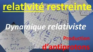 Production d'antiprotons Energie disponible anneaux de stockage en dynamique relativiste