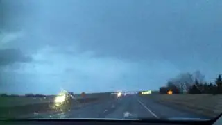 Evening Drive in the Rain - Trans Canada Highway, Alberta (April 8th, 2017)