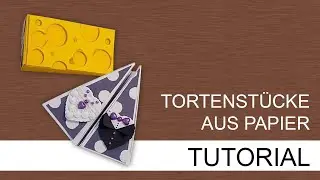 Tutorial: Tortenstücke aus Papier 🍰😋  | Carmens bunte Bastelwelt