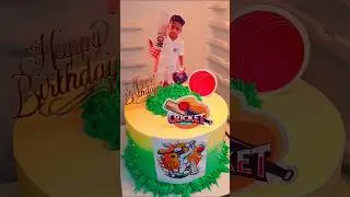Cricket 🏏 Theme Cake | How To Make Cricket Theme Cake | Cake Decoration #shorts #cake #trending