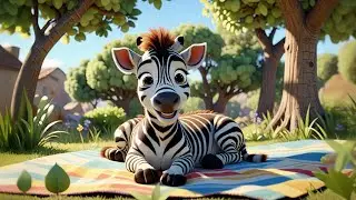 Six Baby Zebras Learn to Share | Sharing and Counting Song for Kids | Fun Learning Rhyme