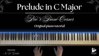 Prelude in C Major - J.S. Bach | Piano Tutorial (Yamaha DGX-620)