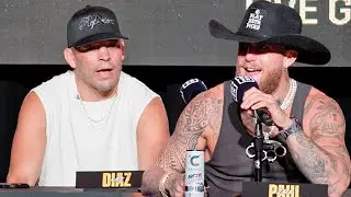 Jake Paul vs Nate Diaz &bull; Final Press Conference & Face Off Video