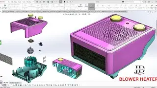 Blower Heater Design in Solidworks Concept Design 